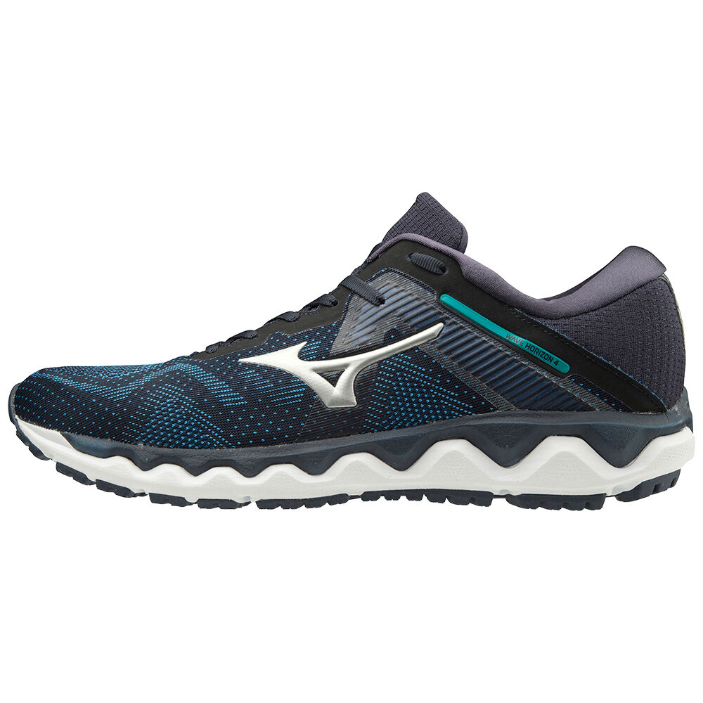 Sapatilhas Running Mizuno Wave Horizon 4 - Homem - Azul Marinho - UZHQP7980